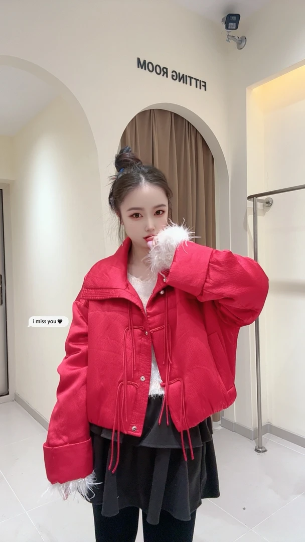 大观欧货时尚百搭休闲纯色加厚外套