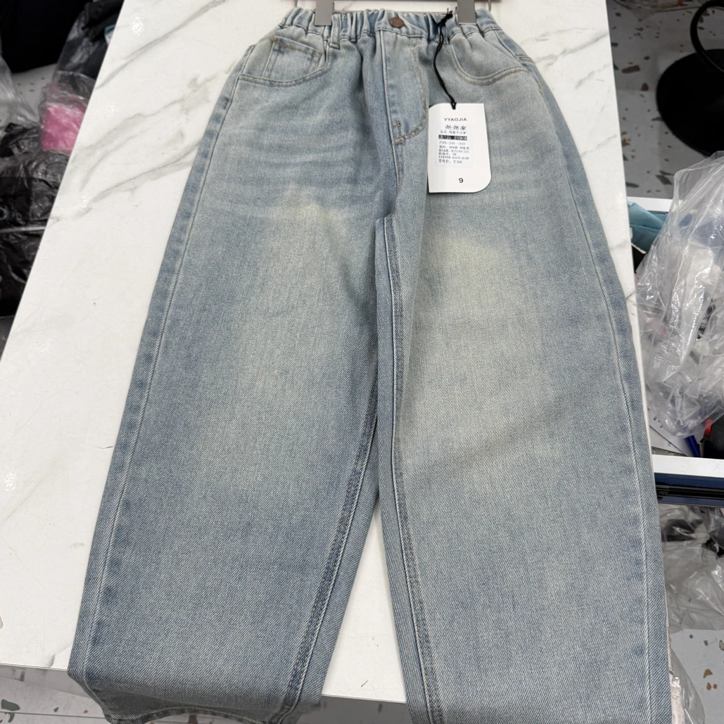 001002春秋新款男童中大童休闲牛仔裤