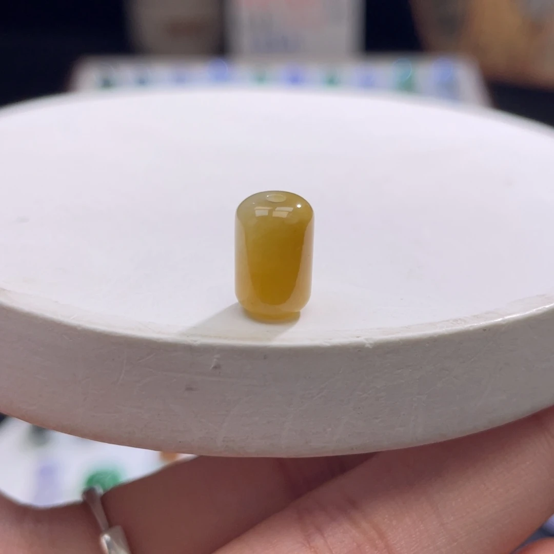 散珠翡翠特色冰黄路路通卡10.7-6.9mm