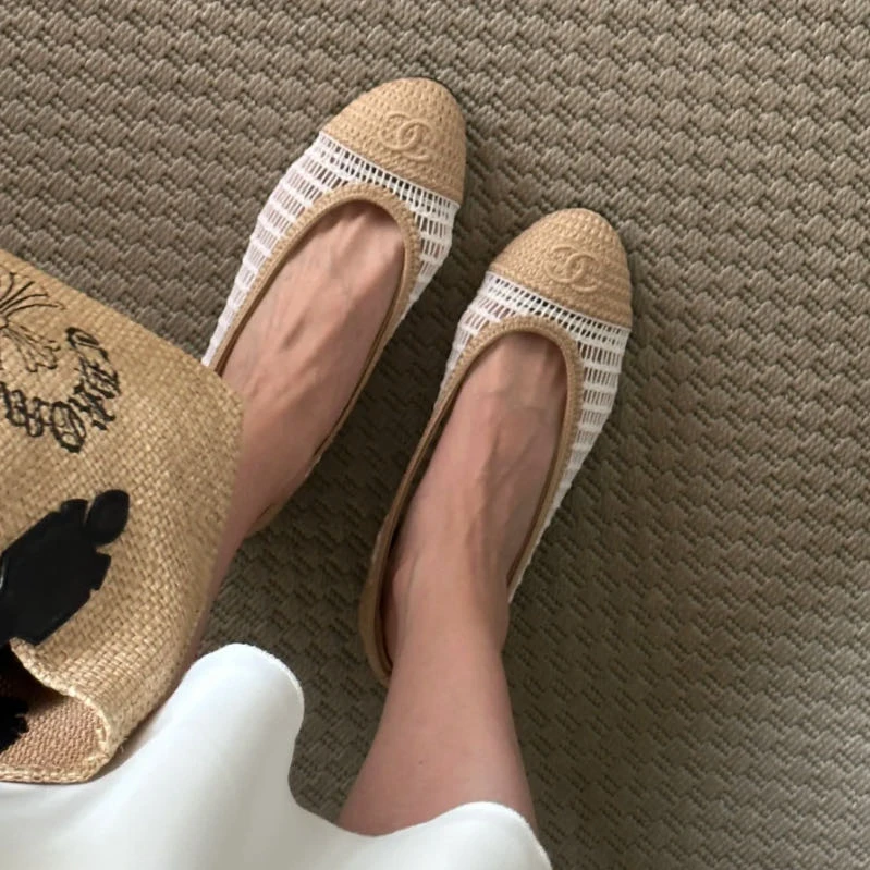 未使用 Chanel/香奈儿 /芭蕾舞鞋/37.5码/TT1205