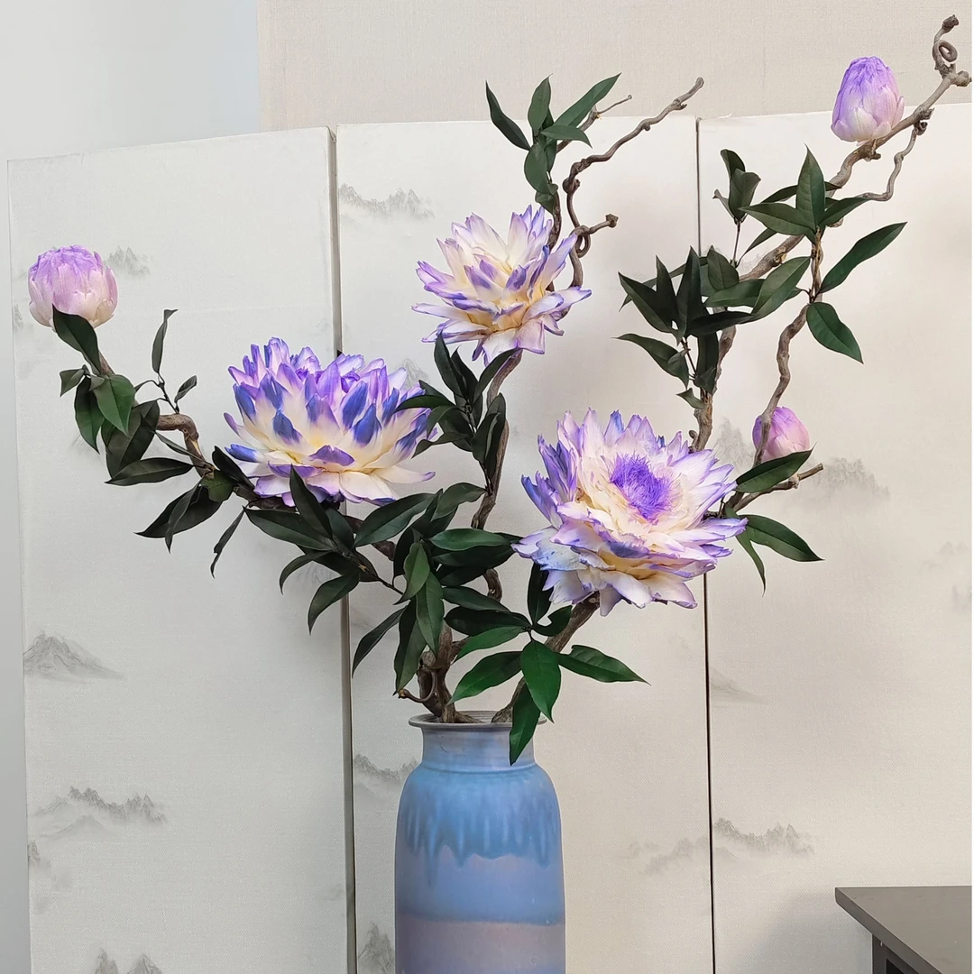 【紫气东来】永生花家居造景摆件