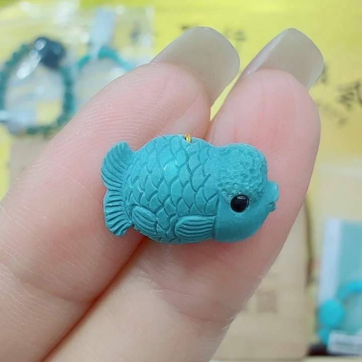 绿松石18K金镶嵌珠宝奇石