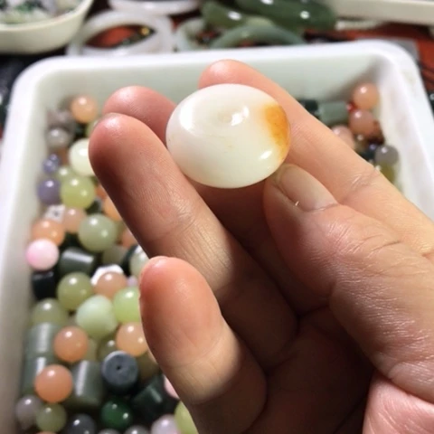 未镶嵌和田玉手机链26x12大小