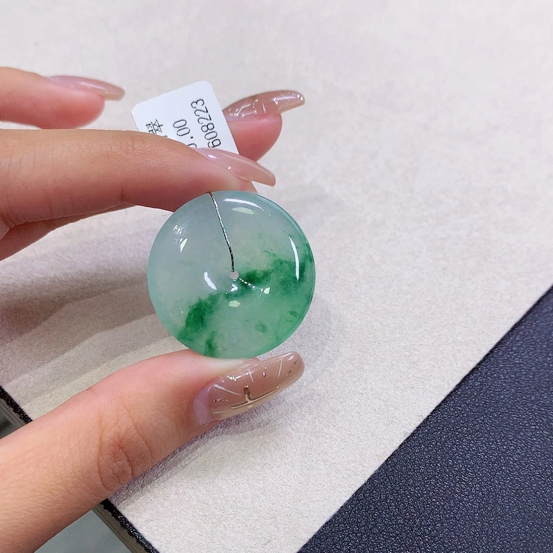 翡翠未镶嵌吊坠(不含链)28.2-5.6