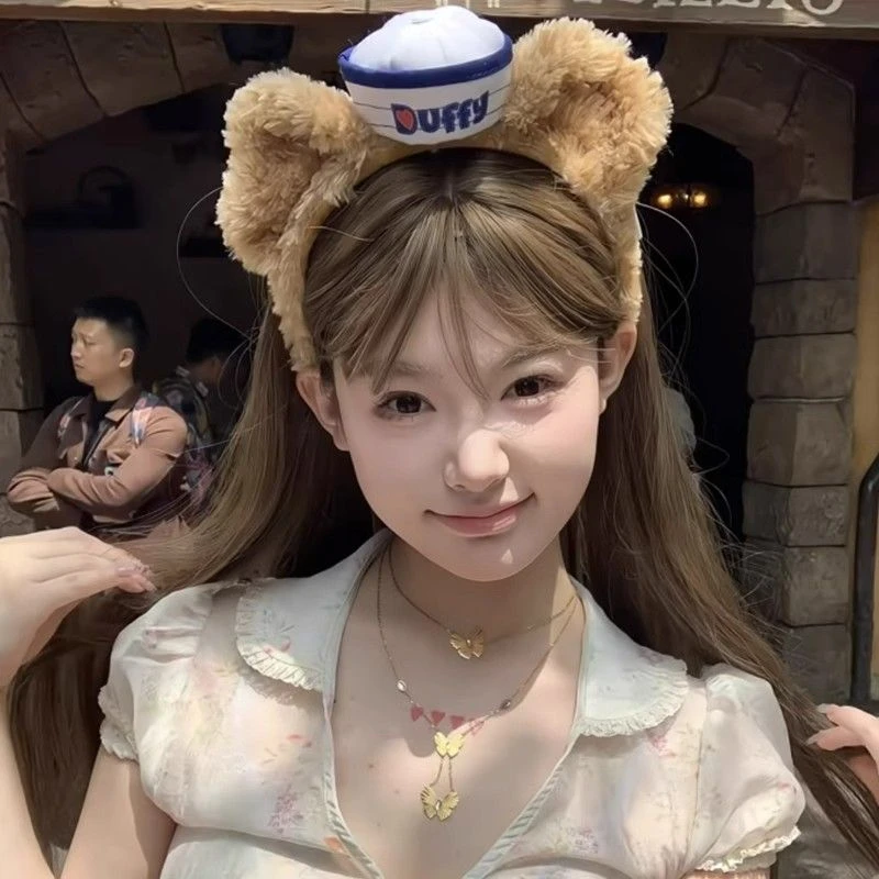 迪士尼Duffy达菲熊发箍少女可爱2025网红爆款游乐园拍照头箍发饰