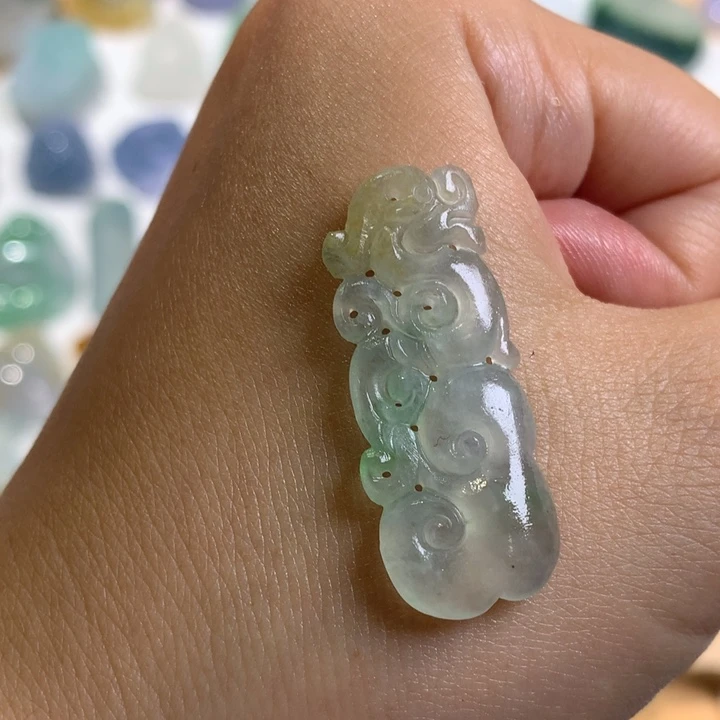 未镶嵌定制翡翠仿古龙