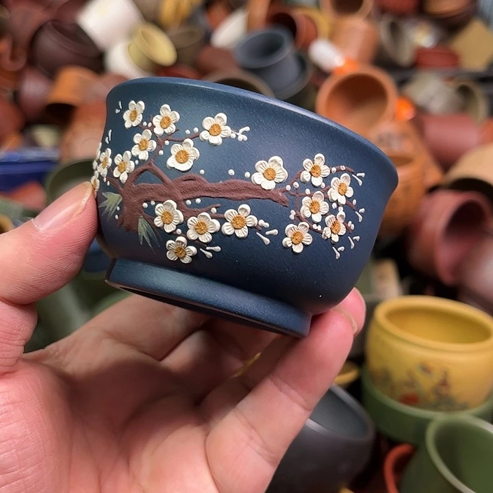 紫砂茶杯全手工紫砂主人杯
