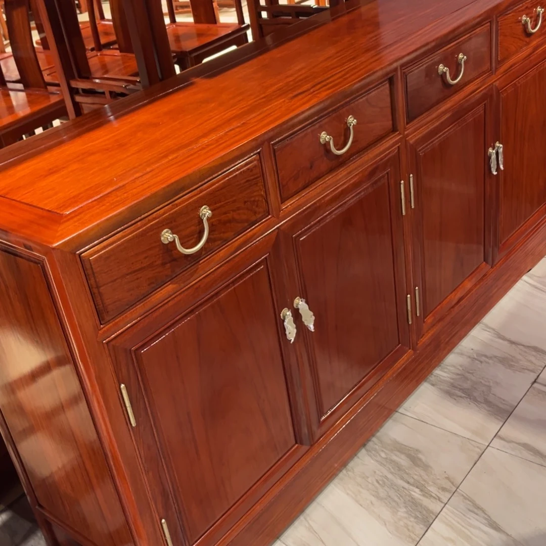 不***玉花梨木类案台缅甸花梨木餐边柜