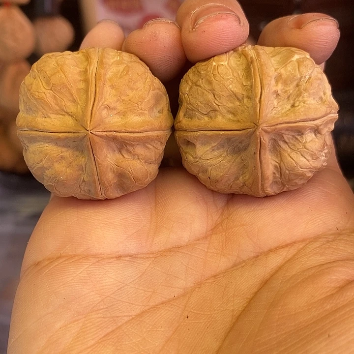 吊坠文玩核桃3金蟒四棱