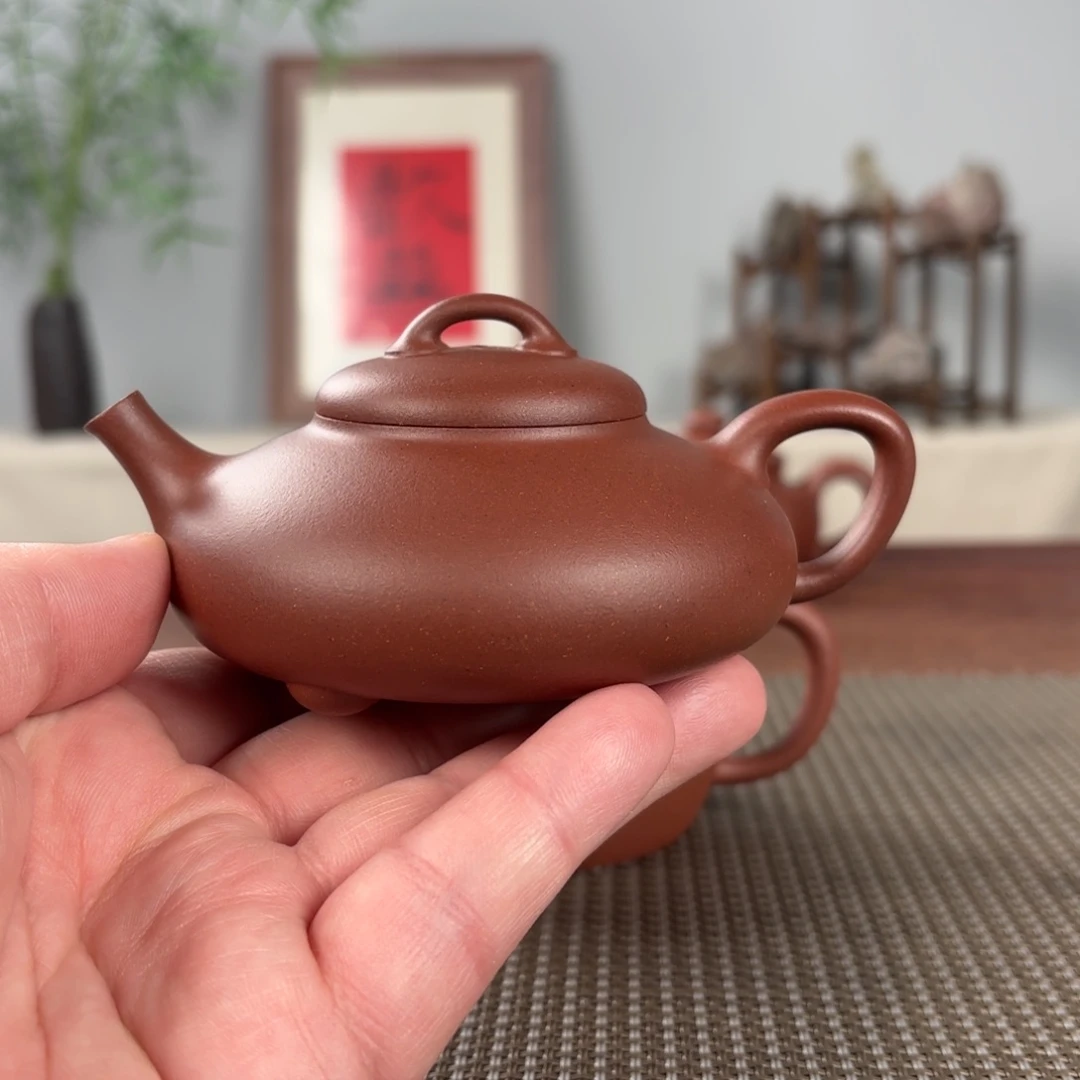 紫砂茶壶黄龙山原矿紫砂壶160