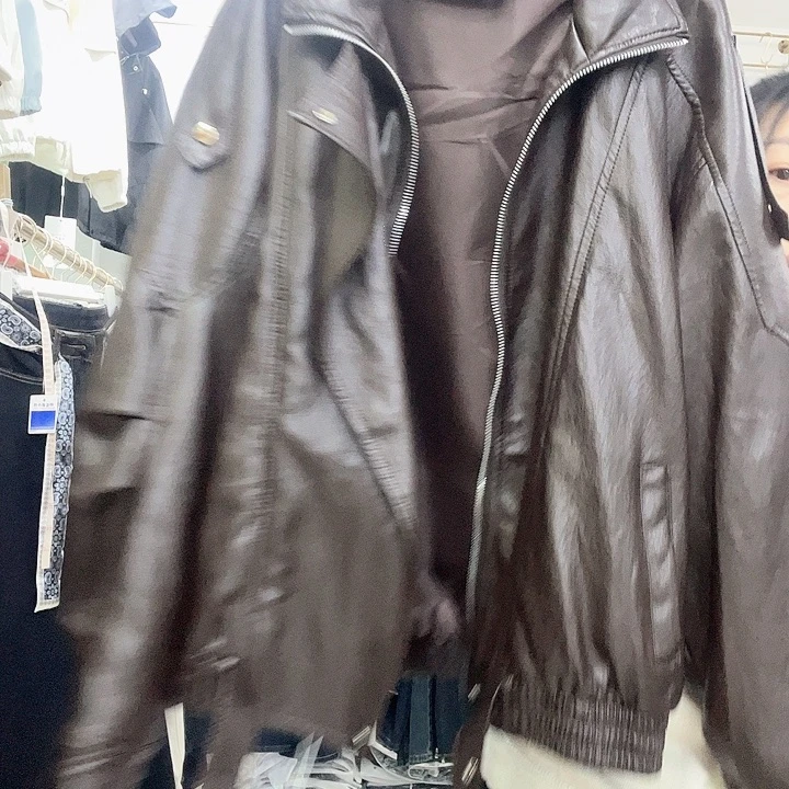 孤品机车皮衣外套