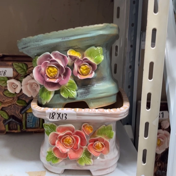 紫砂花盆粗陶材质多肉花盆