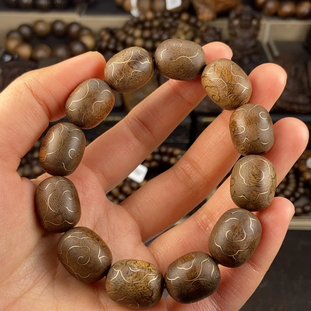 沉香手串未越南芽庄白棋楠