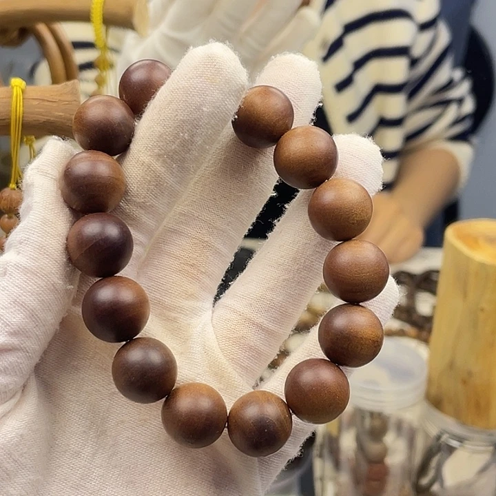 缘***@把件檀香木开播福利单圈1.5黑肉横纹奶香