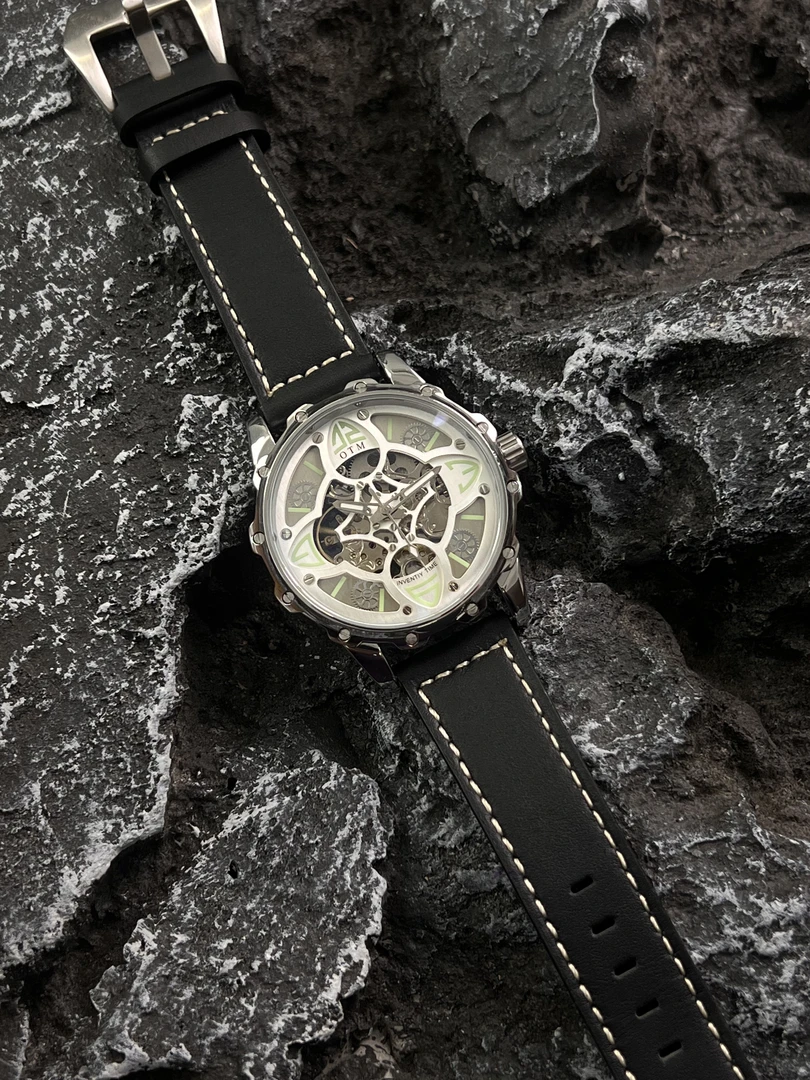 OTM四叶草全自动机械男表防水夜光时尚男款腕表正品保障