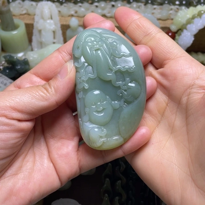 和田玉未镶嵌颈饰