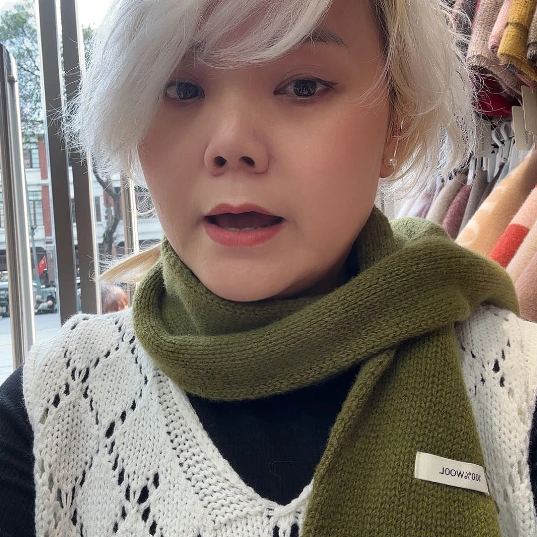 美丽诺羊毛围巾的