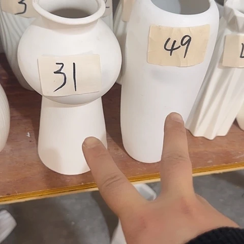 瓶葫芦➕瓶白陶瓷组合花瓶