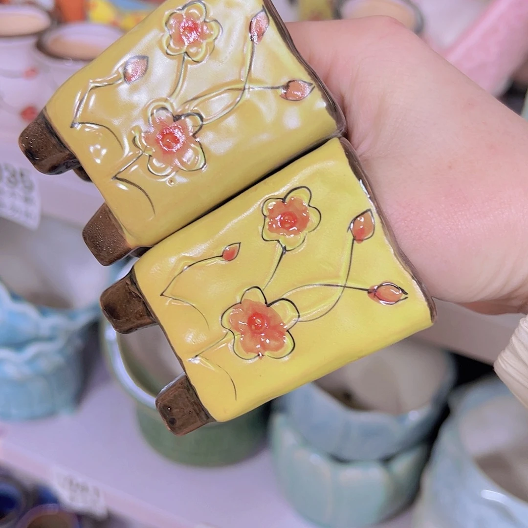 红陶陶瓷花盆当场满12包邮