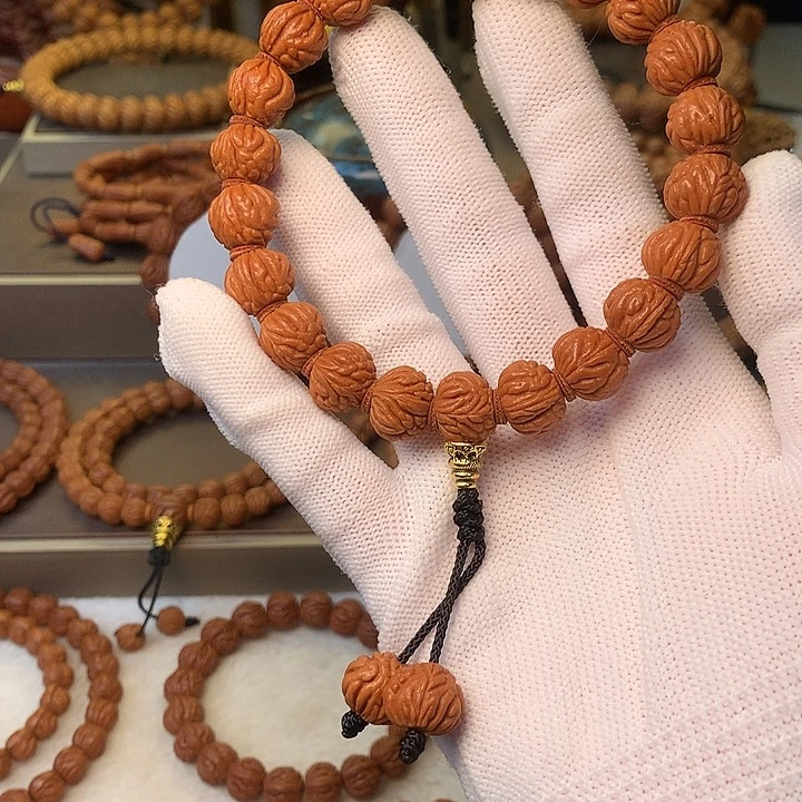 桃核手串秦岭龙纹