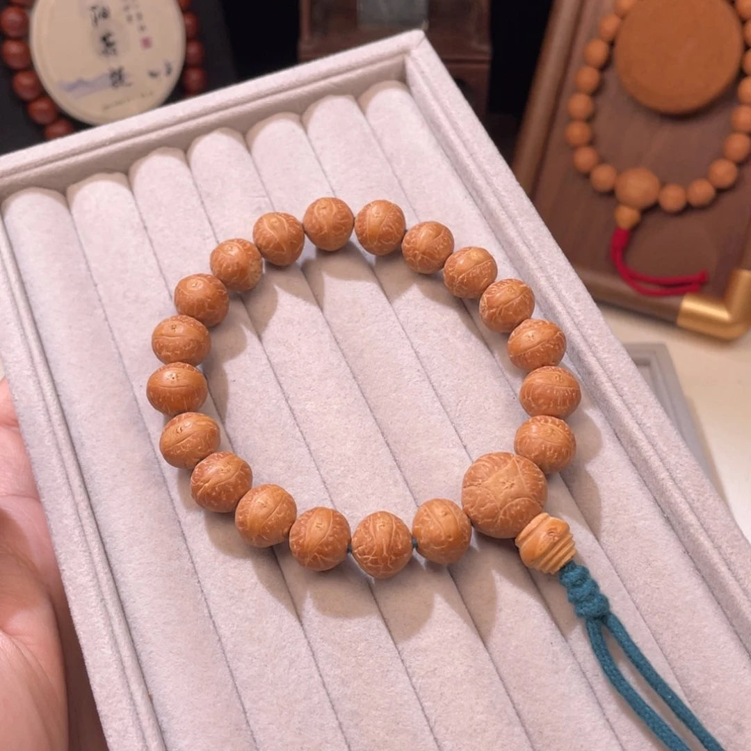 凤眼菩提手串a02A16超级玉化皮