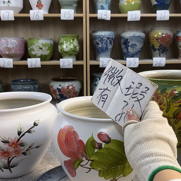 缸23xv景德镇陶瓷花盆