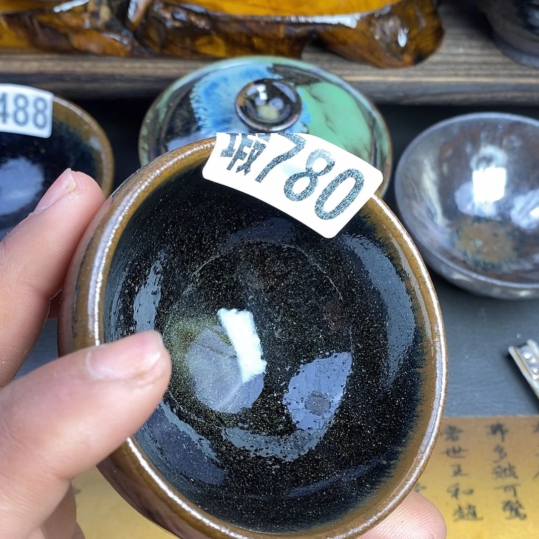 茶盏微瑕建盏主人杯子