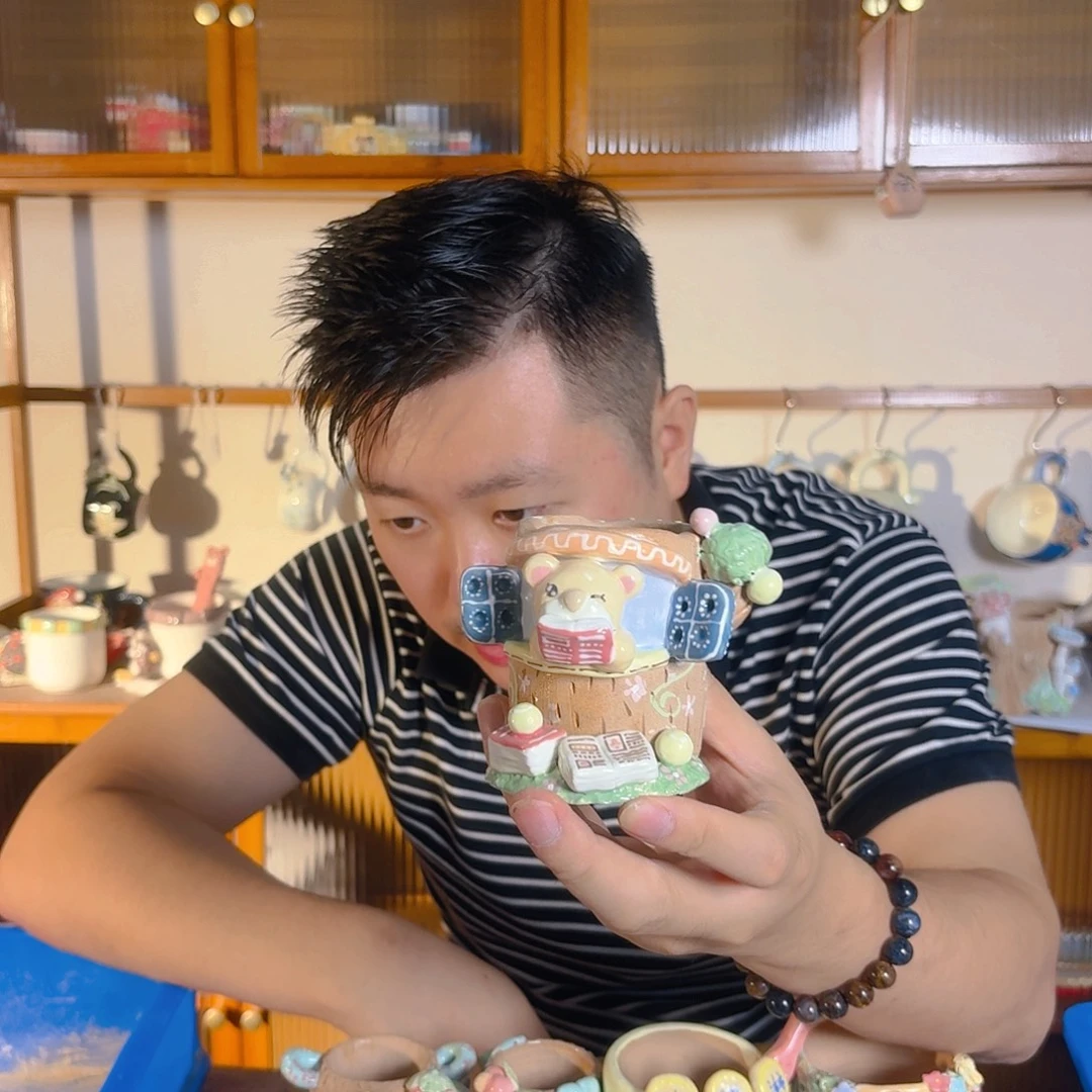 老梧家的手工多肉花盆