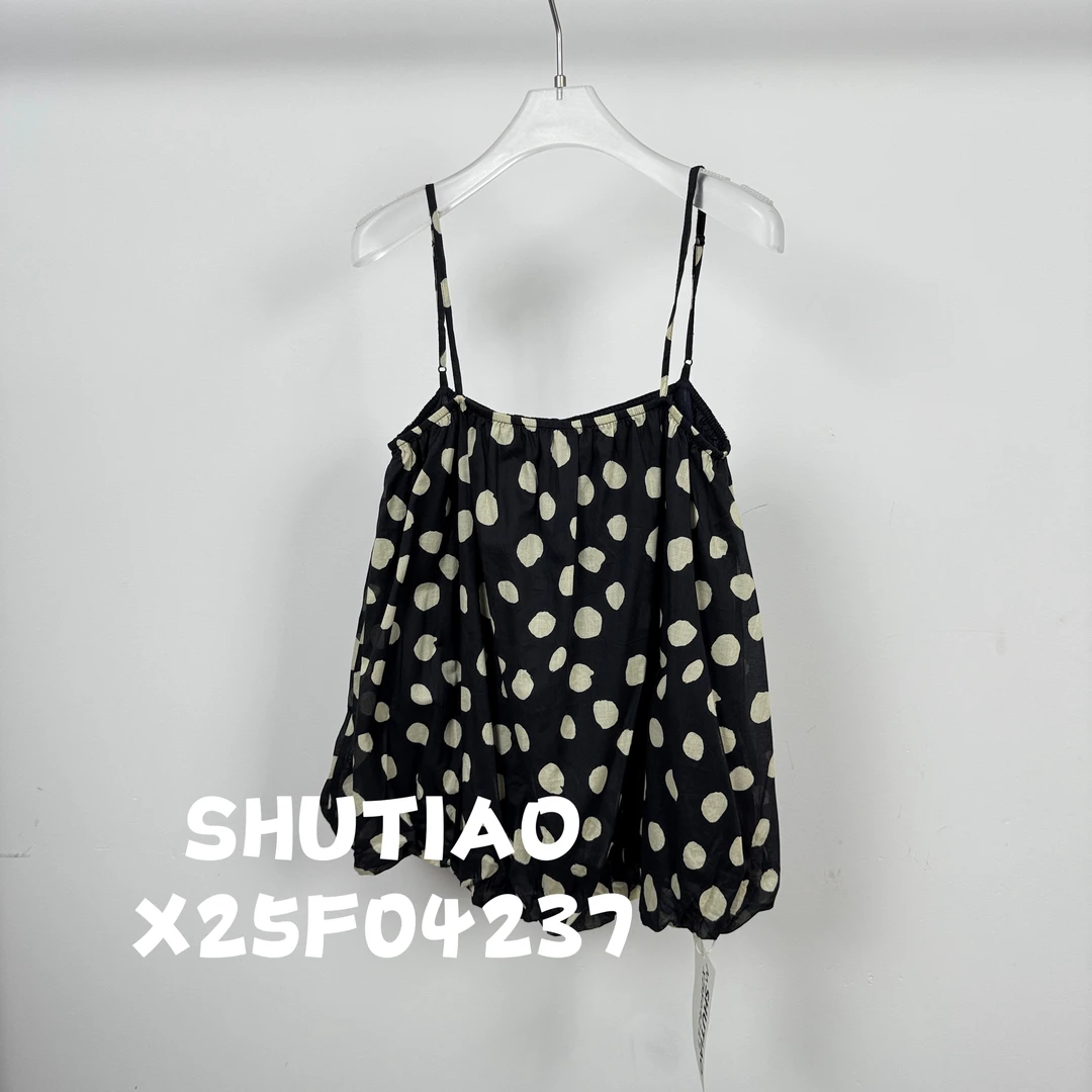 【SHUTIAO】2025夏季：新款小众设计款背心X25F04237