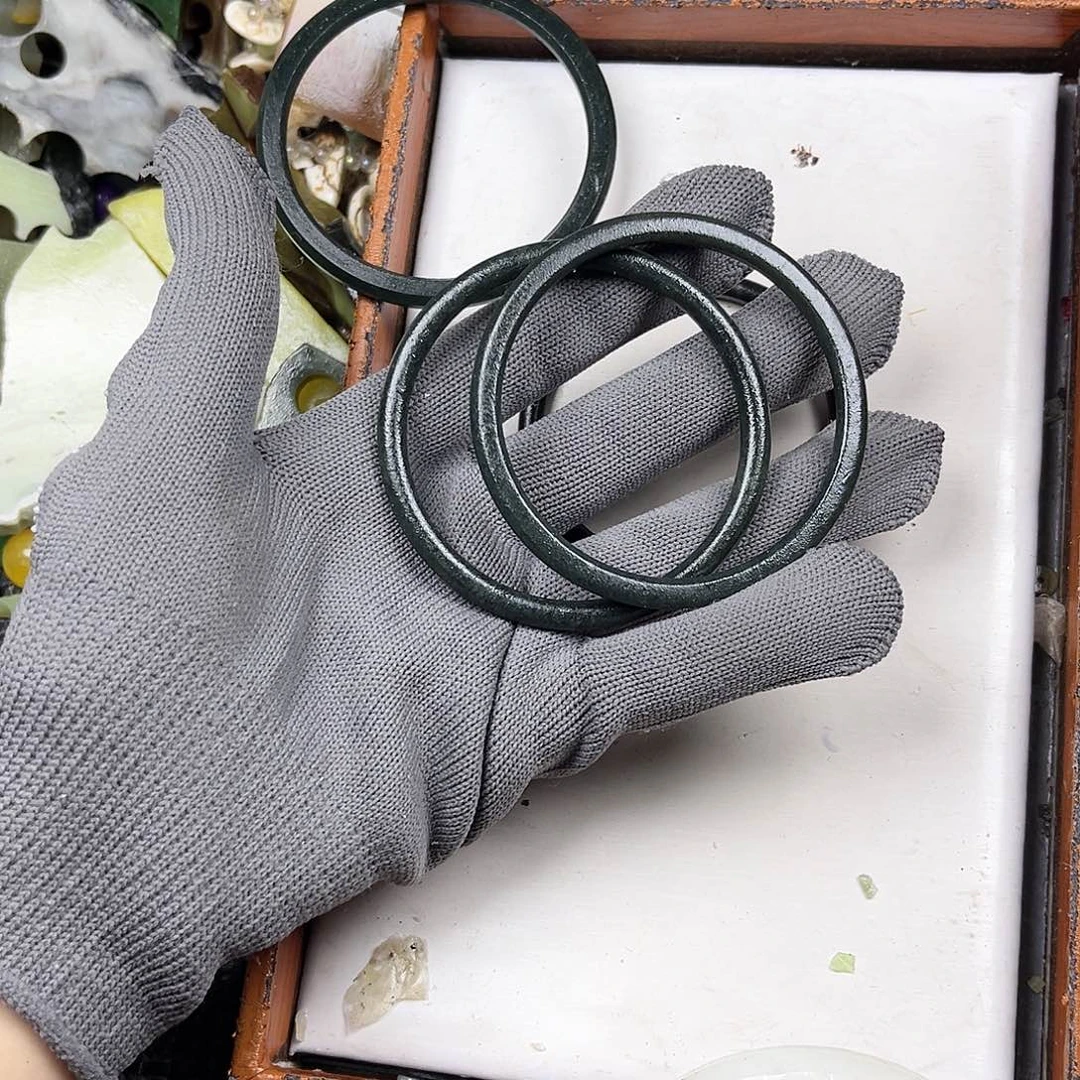 未镶嵌手镯和田玉竹**韵