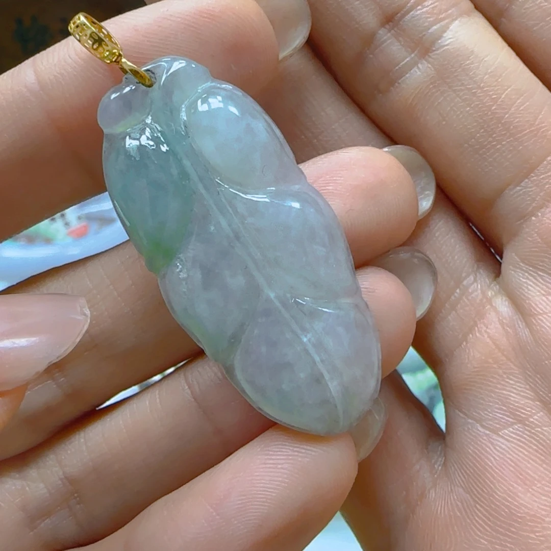 翡翠颈饰银S925镶嵌翡翠185