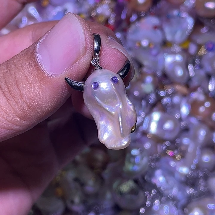 淡水珍珠未镶嵌吊坠(不含链)@****)52