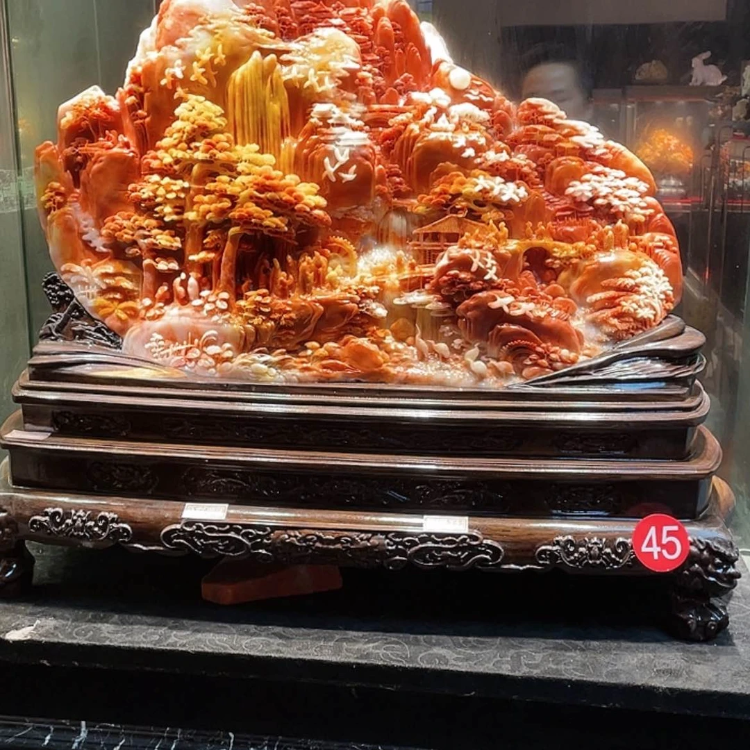 【闪购商品】寿山石酥*?山水摆件工艺品