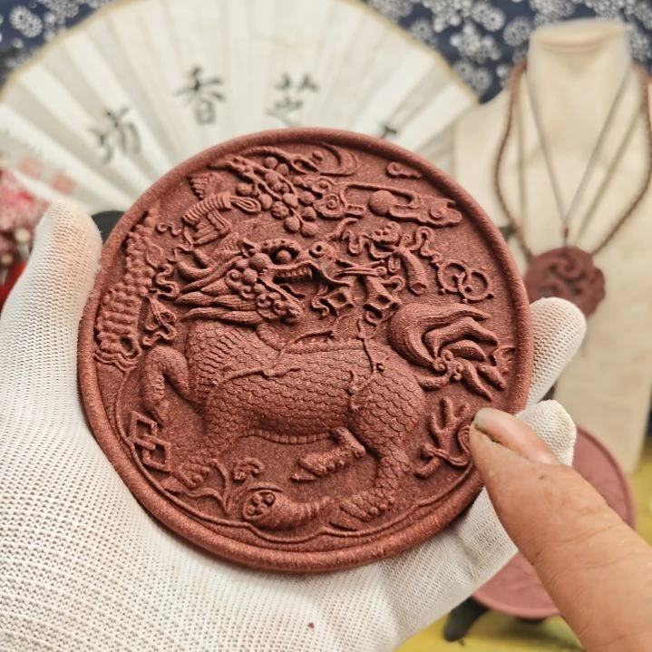 泥塑大四合香方大麒麟福利价