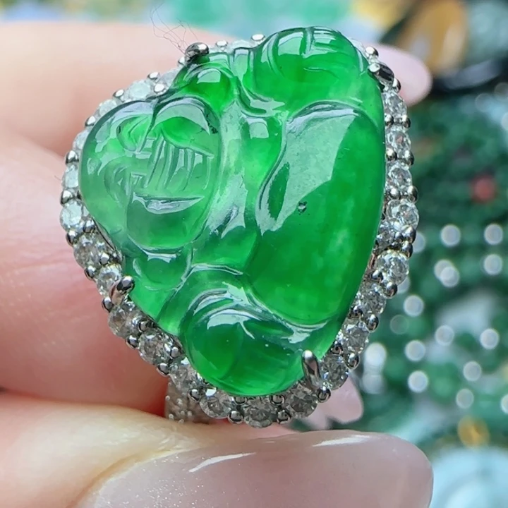 翡翠未镶嵌颈饰天然翡翠A货12