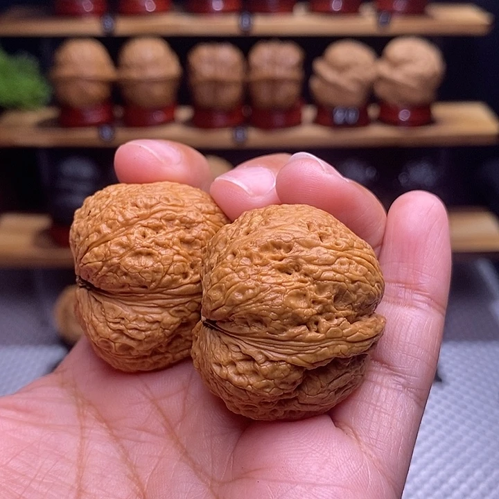 文玩核桃吊坠蚂蚁纹金蟾25