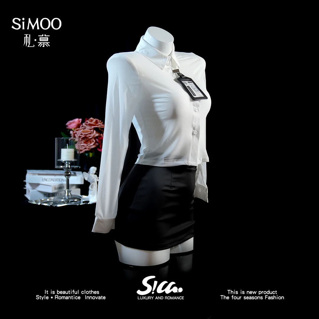 【私慕】秘书职业OL长袖制服套装包臀裙衬衣夜店银行装