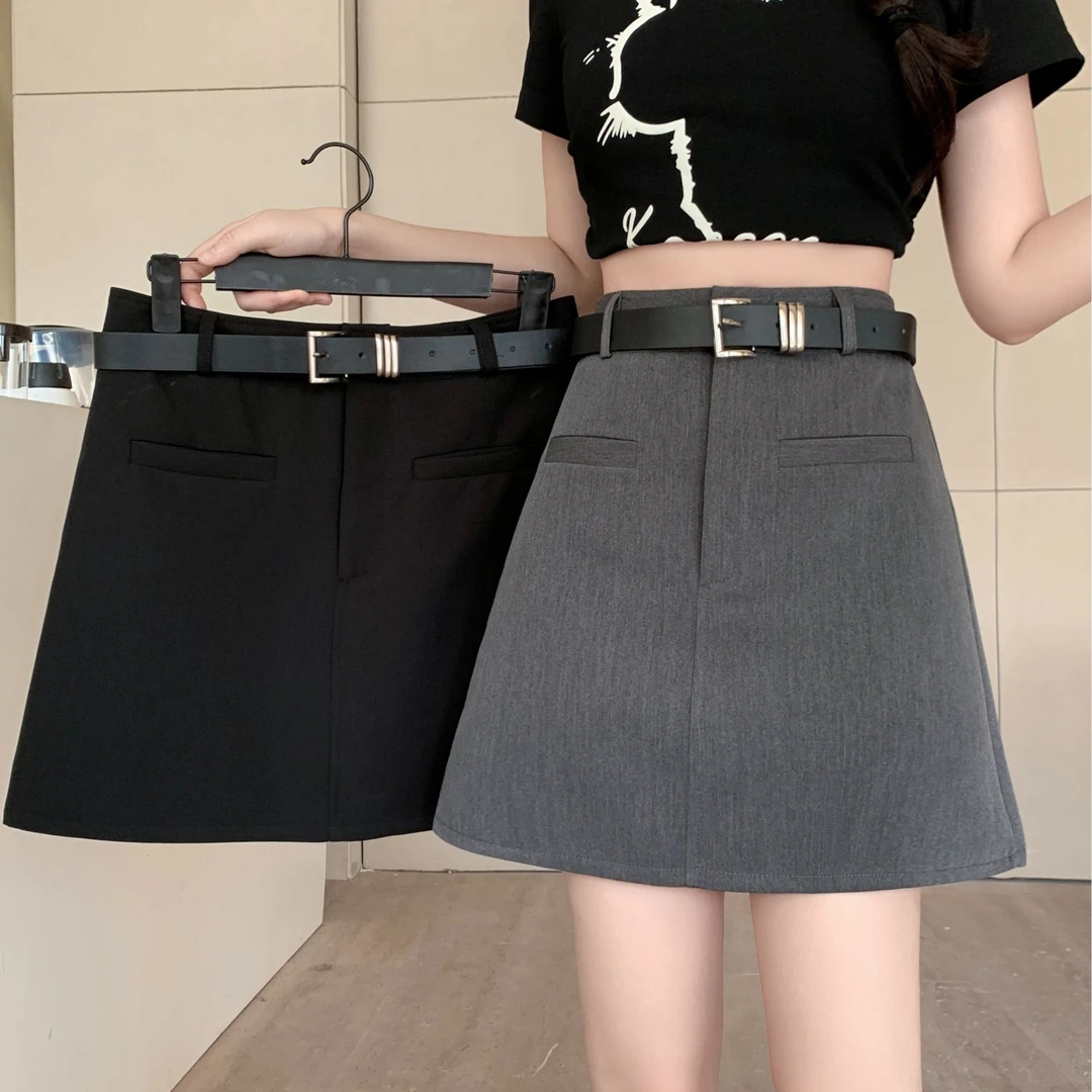 2025春季新品大码女装高腰显瘦半身裙2501