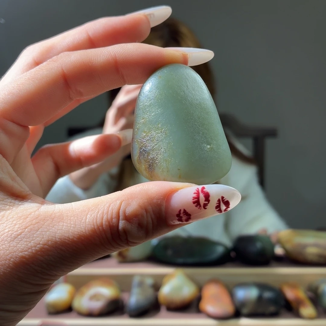 和田玉未镶嵌挂件37.5