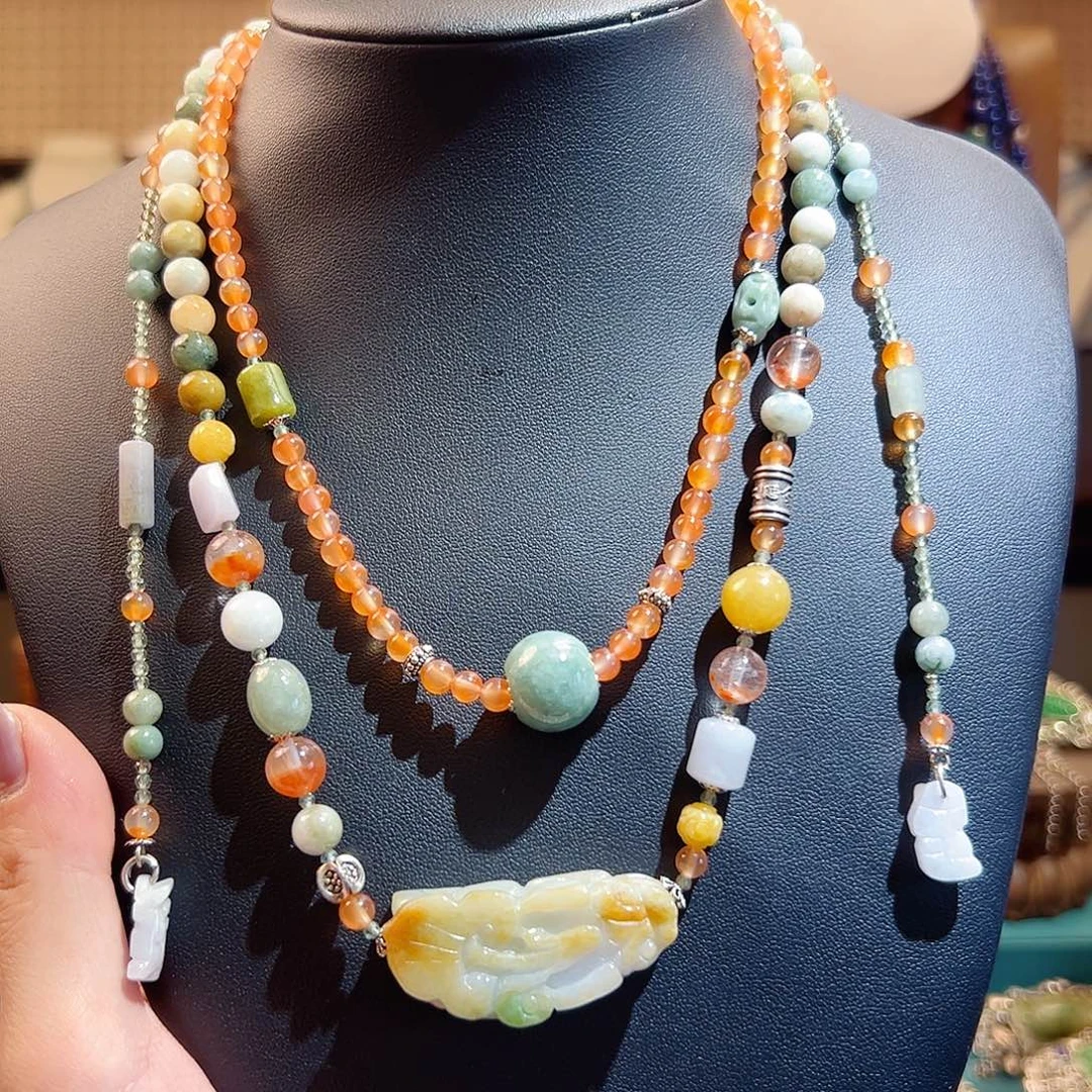 玛瑙未镶嵌项链项链