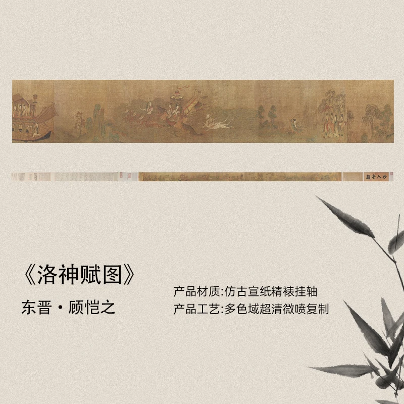 东晋顾恺之 洛神赋图素材十大传世名画宣纸全卷高清艺术微喷