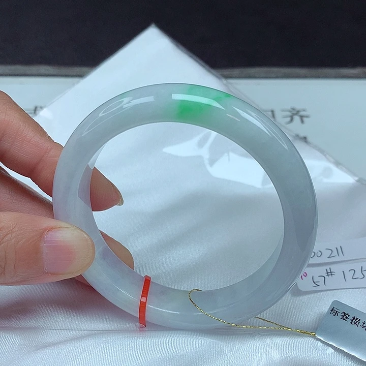 翡翠未镶嵌手镯57圈0211