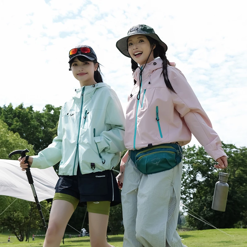 【新品！小短款】户外三合一冲锋外套小个子秋冬防风防水登山服夹克