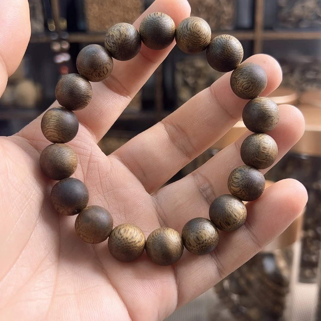 沉香手串12mm 12g圆珠单圈