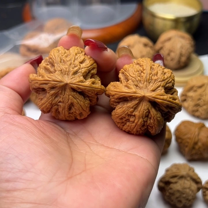 文玩核桃把件芳芳球筋43全品