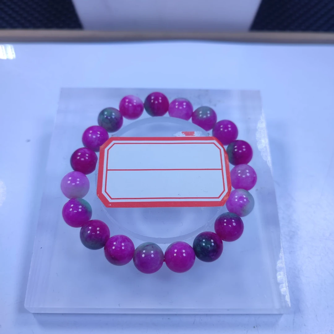 粉绿色10mm手串发一条B07