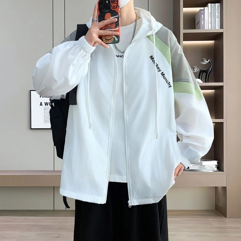 良泓冰丝防晒衣男款夹克男青少年夏季外套潮流休闲户外钓鱼防晒服