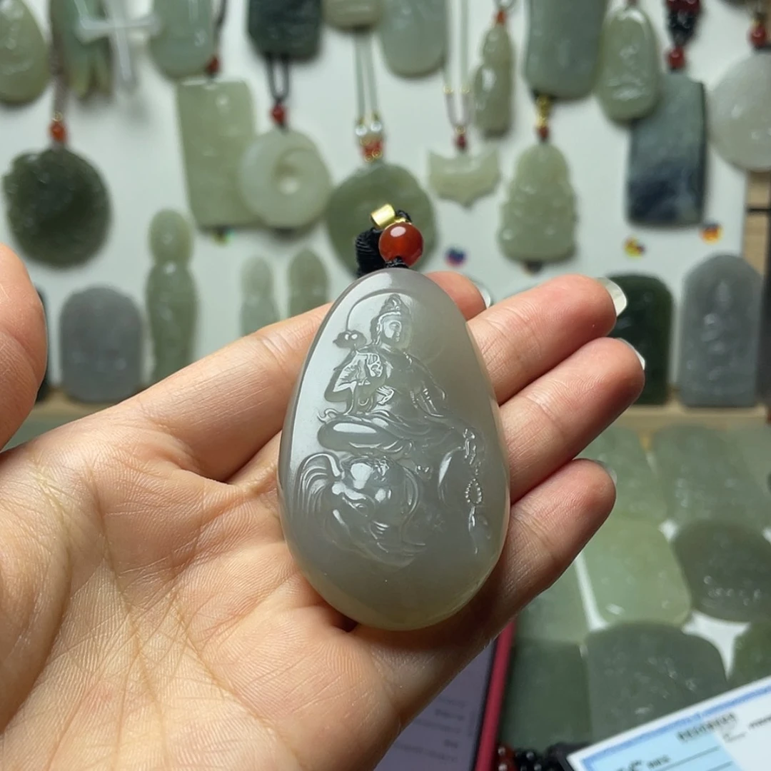 【闪购商品】和田玉未镶嵌车挂一*诺