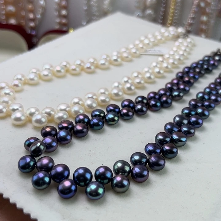 8MM馒头花瓣珠极光季亮