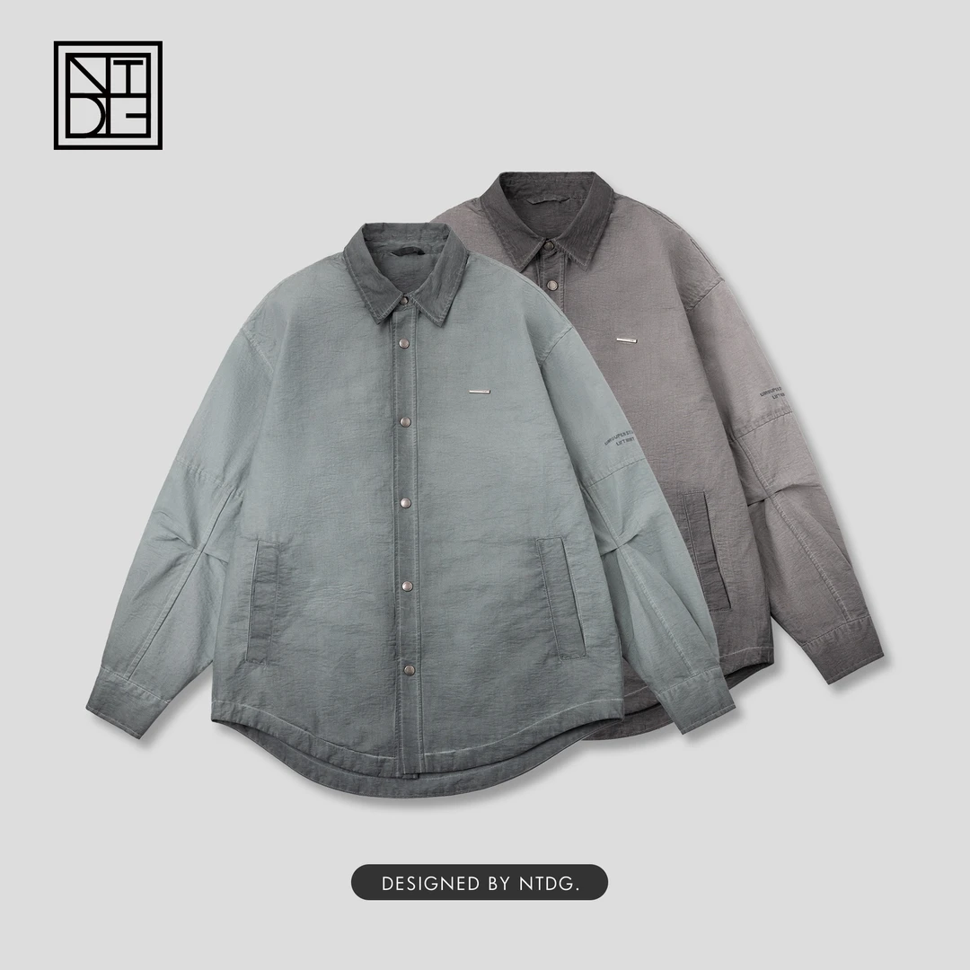 秋季新款百搭夹克休闲渐变晕染外套潮流25037